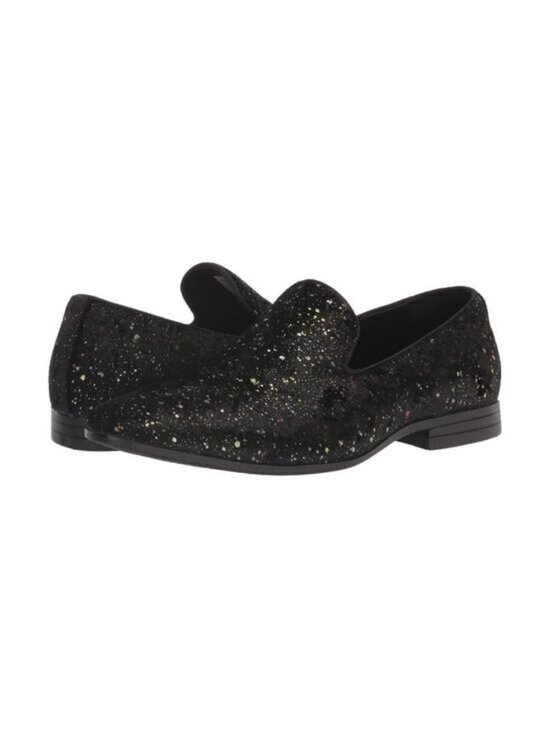 New Stacy Adams Stellar Black Glitter Slip-On Loafers Men’s main image 4
